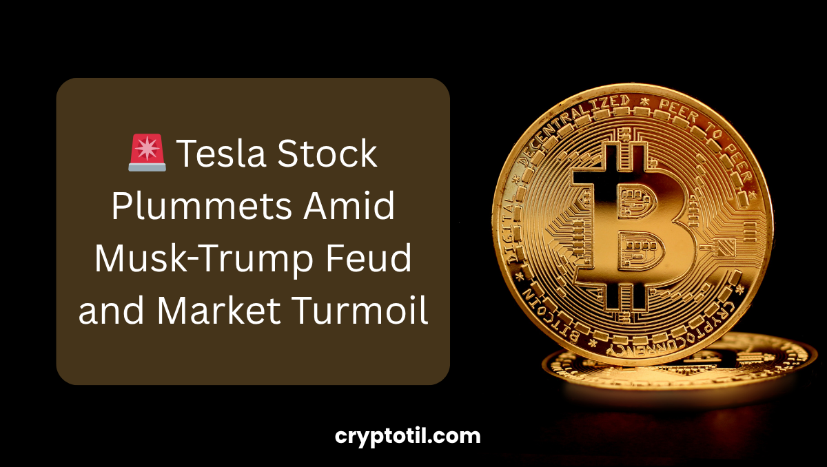 🚨 Tesla Stock Plummets Amid Musk-Trump Feud and Market Turmoil