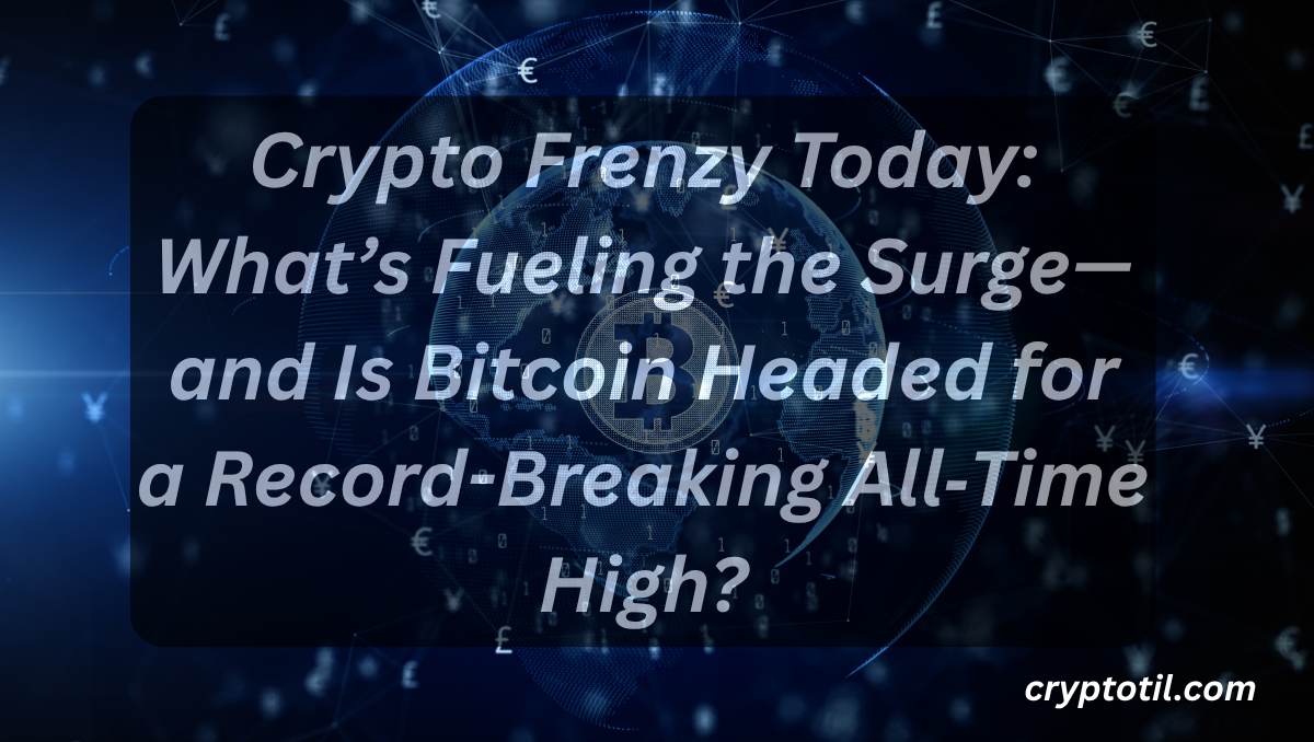 Crypto Frenzy Today: What’s Fueling the Surge—and Is Bitcoin Headed for a Record-Breaking All‑Time High?