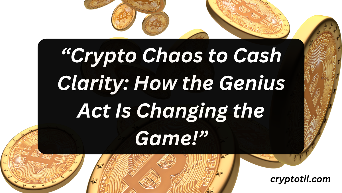 “Crypto Chaos to Cash Clarity: How the Genius Act Is Changing the Game!”