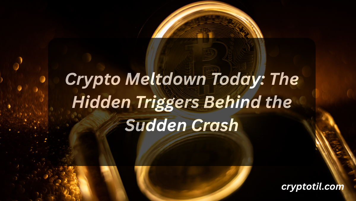 Crypto Meltdown Today: The Hidden Triggers Behind the Sudden Crash